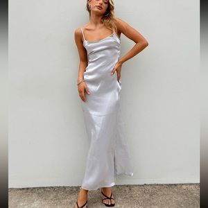 Princess Polly Beryl Maxi Dress Silver